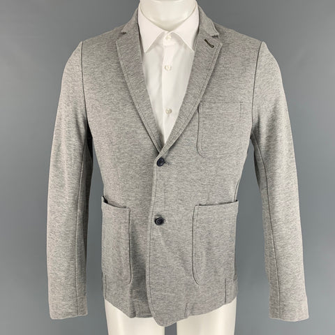 WINGS and HORNS Size M Grey Heather Cotton Nylon Notch Lapel Sport Coat