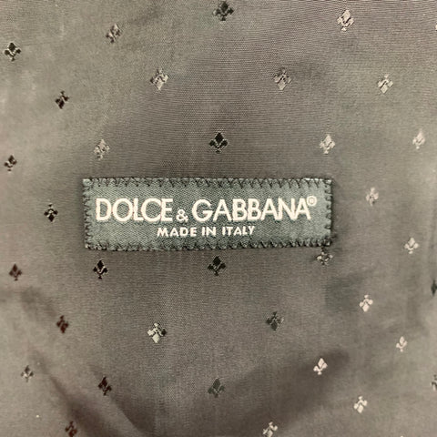DOLCE & GABBANA SICILIA Size 38 R Pink Brocade Polyester Silk Blend 3 Piece Suit