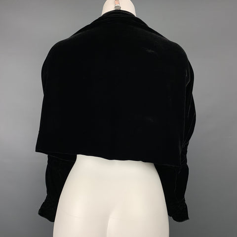 GIORGIO ARMANI Size One Size Black & White Viscose / Silk Dress Top