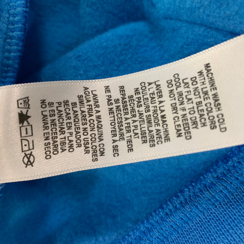 FRAME Taille S Sweat à capuche en coton et polyester avec logo bleu et blanc