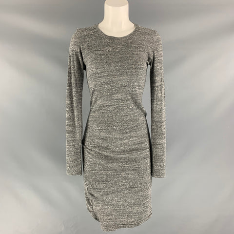 ISABEL MARANT Size 6 Grey Heather Cotton Dress