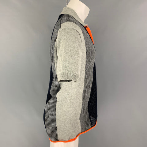 JUNYA WATANABE Size M Grey Orange Knitted Not Listed Polo