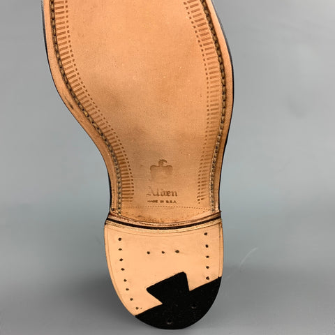 ALDEN Size 7 D Dark Brown Leather Tassels 561 Loafers