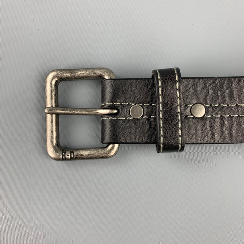 HARLEY DAVIDSON Size 40 Black Studded Leather Belt