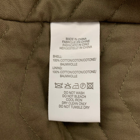 PS by PAUL SMITH Size S Olive Cotton Double Breasted Peacoat