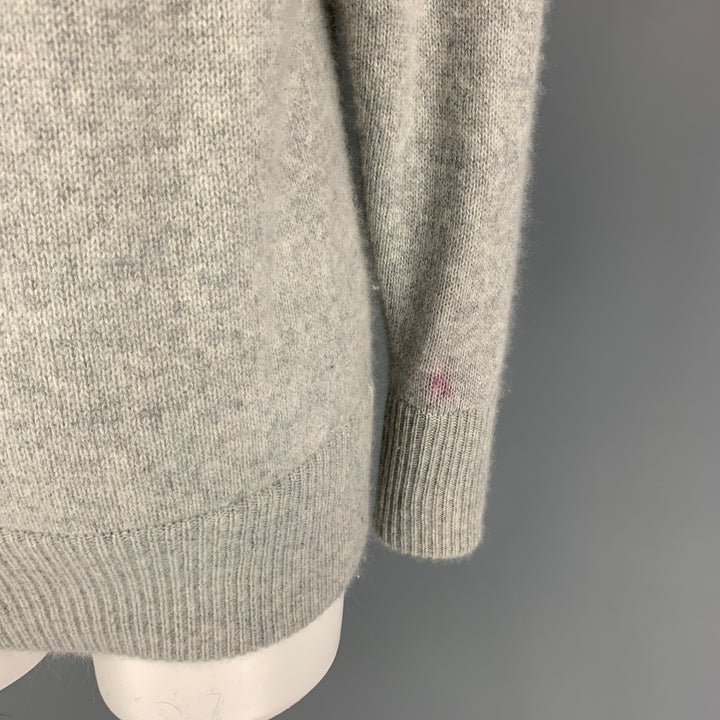 CHLOE Size S Grey Cashmere Crew-Neck Sweater