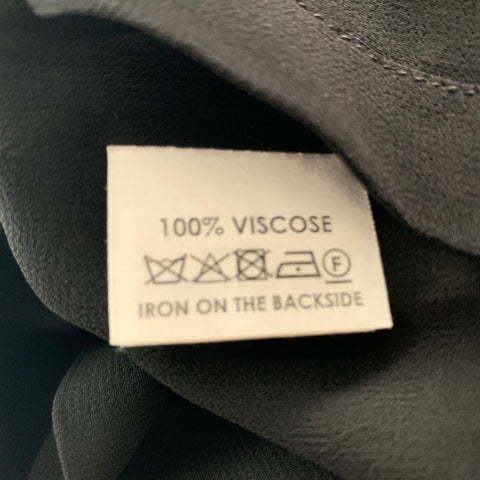 DRIES VAN NOTAN Minivestido de lentejuelas de viscosa negro talla 2