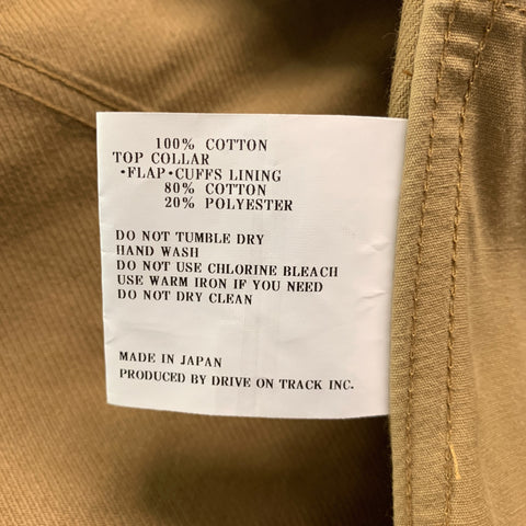 Une veste utilitaire en coton camel taille M VONTADE