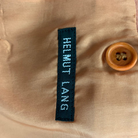 HELMUT LANG Size 38 Coral Cotton Notch Lapel Sport Coat