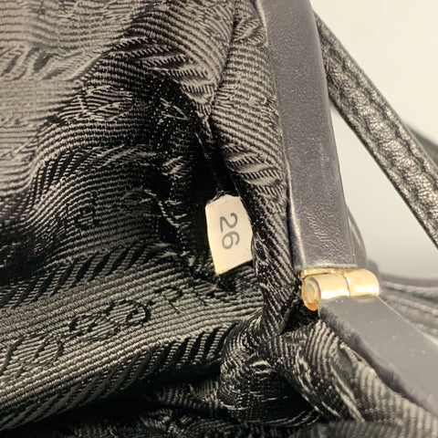 PRADA Mini sac à main bandoulière en nylon noir
