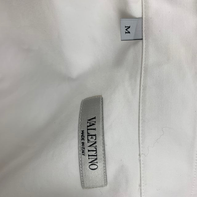 VALENTINO Size M White Cotton Button Up Oversized Shirt