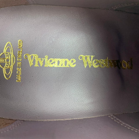 VIVIENNE WESTWOOD Taille 11 Chaussures à lacets en cuir antique bordeaux