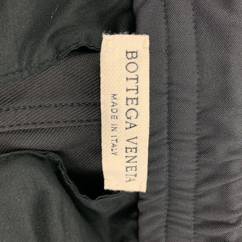 BOTTEGA VENETA Pre-Spring 2020 Size 32 Black Polyamide Casual Pants