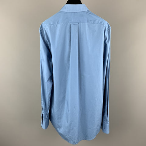 ALEXANDER MCQUEEN Taille XS Chemise à manches longues en coton bleu