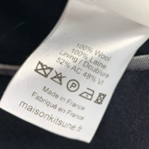 MAISON KITSUNE Size 36 Navy Wool Notch Lapel Sport Coat