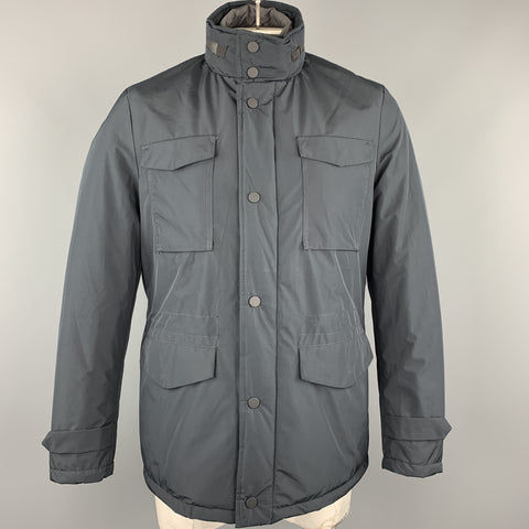 EREDI PISANO Navy Size M Padded Patch Pocket Winter Jacket