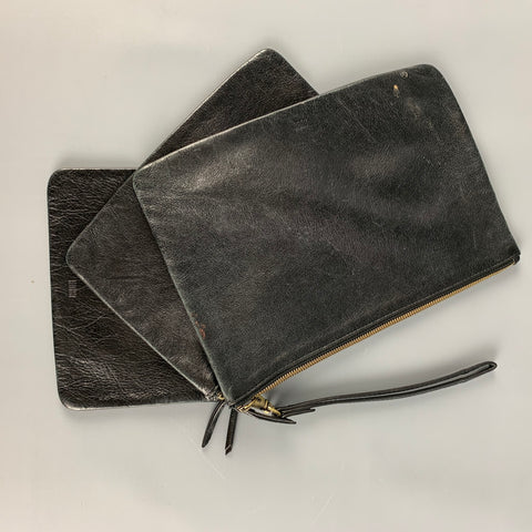 HOBO Black Leather Wristlet Handbag & Leather Goods