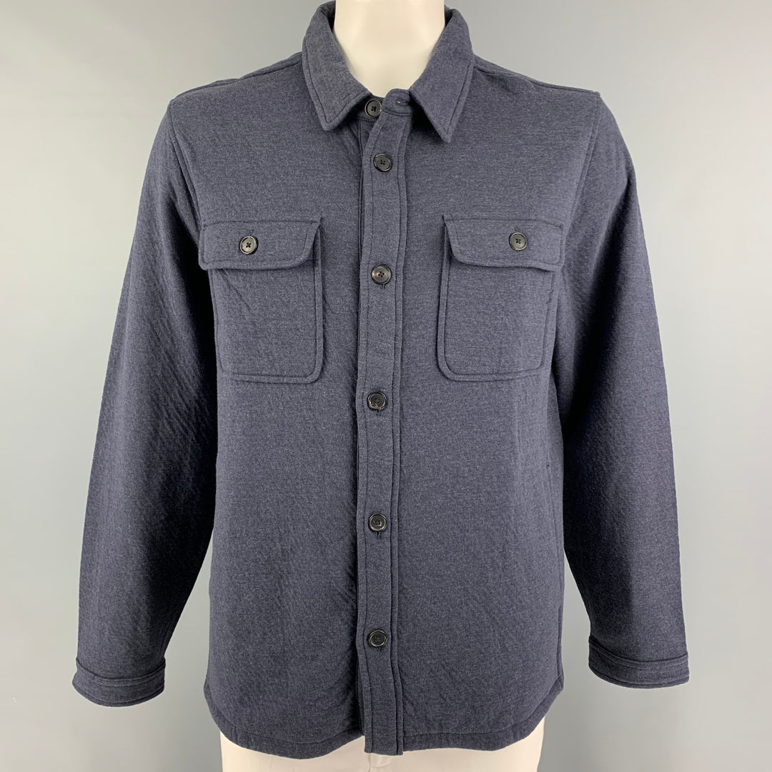 BILLY REID Size XL Navy Cotton Polyester Shirt Jacket