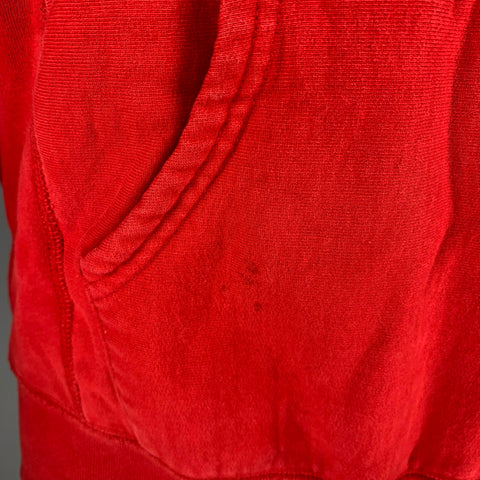 SUPREME Size M Red Black Cotton Hoodie Sweatshirt