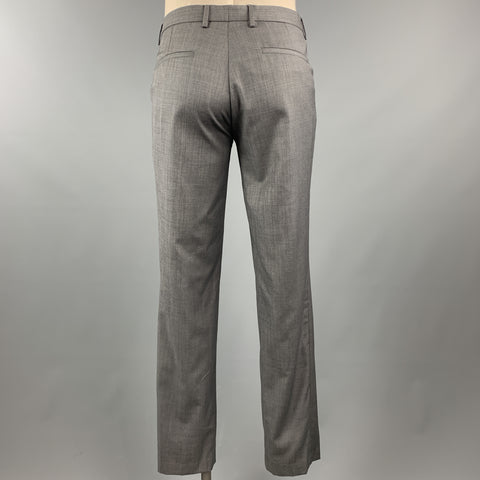 SAND Size 44 Gray Acetate / Viscose Notch Lapel 36 x 32 Suit