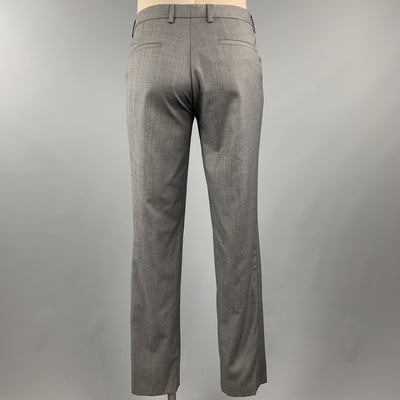 SAND Size 44 Gray Acetate / Viscose Notch Lapel 36 x 32 Suit