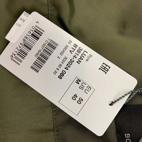 BOGNER Size 40 Olive Cotton Polyamide Zip & Buttons Luan Jacket