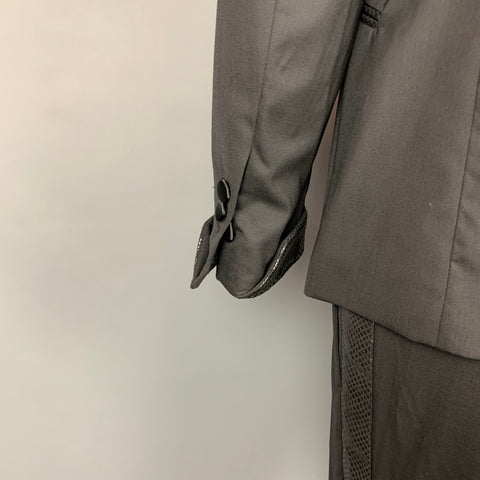 VIVIENNE WESTWOOD MAN Size 42 Black Wool Shawl Collar Tuxedo Suit