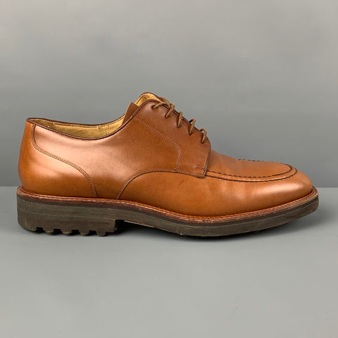 RALPH LAUREN Size 10.5 Tan Leather Lace Up Raimy Shoes