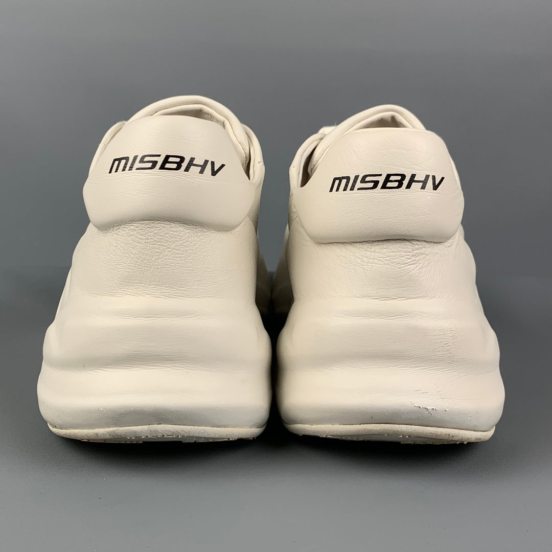 MISBHV Eurpoa Moon Size 8 White Leather Sneakers
