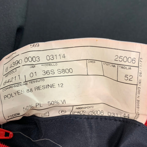 PAL ZILERI Taille 44 Veste zippée en mélange de polyester uni bleu marine