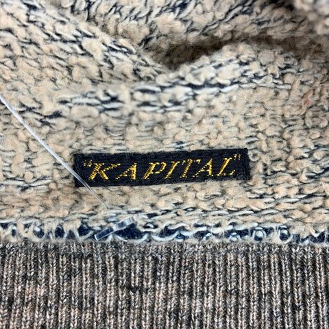 KAPITAL Olive & Brown Knitted Cotton Beanie