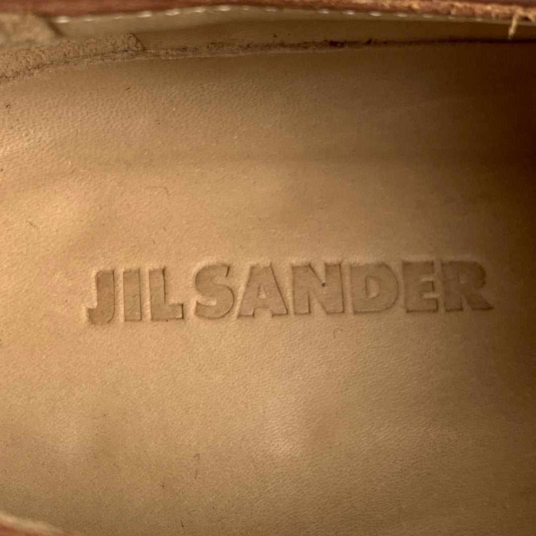 JIL SANDER Size 6.5 Brown Leather Lace Up Shoes
