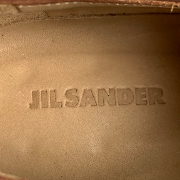 JIL SANDER Size 6.5 Brown Leather Lace Up Shoes