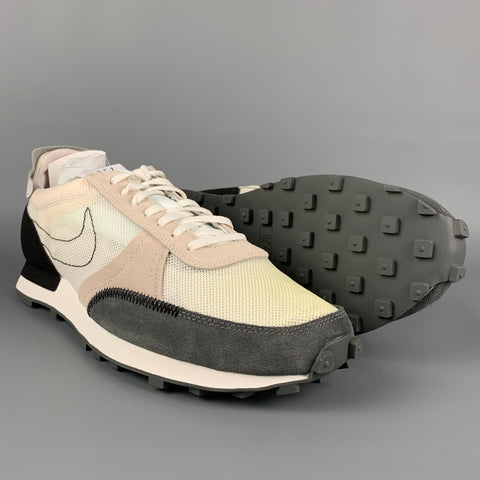 NIKE DBreak Type Size 11 White & Black Mesh Sneakers