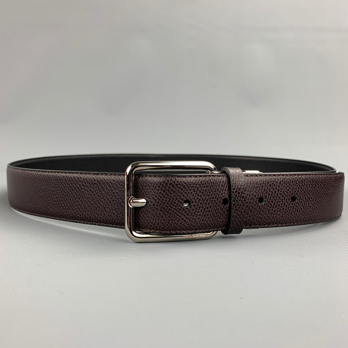 SALVATORE FERRAGAMO Size 40 Brown Leather Belt