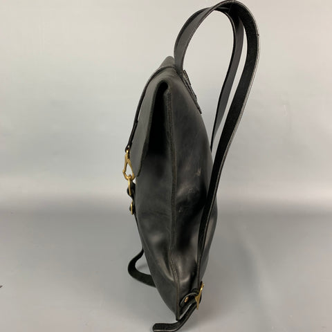 KIKA NY Black Leather Backpack