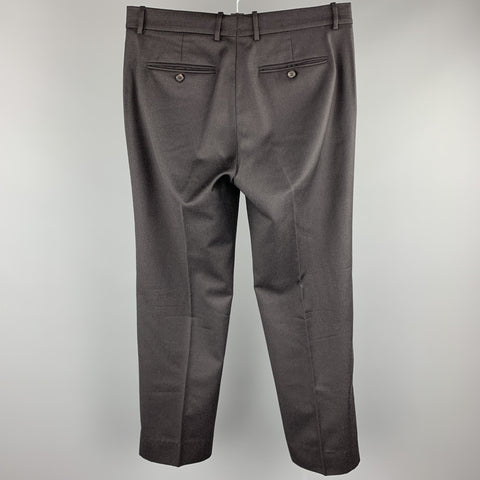 THEORY Size 36 Charcoal Wool Zip Fly Dress Pants