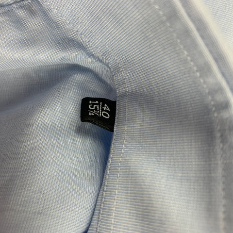 GUCCI Size M Light Blue Cotton Button Down Long Sleeve Shirt