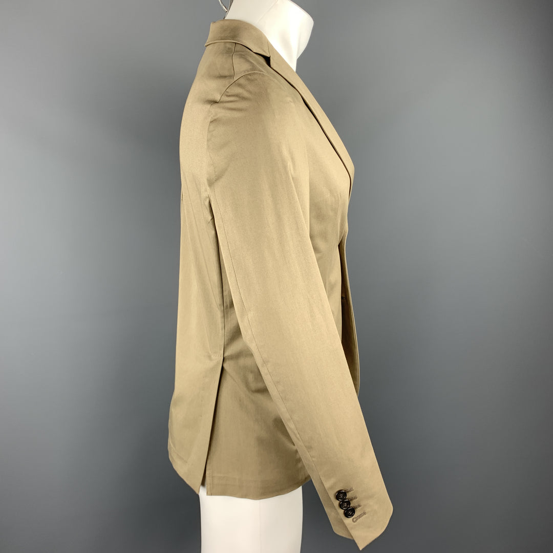 DSQUARED2 Size 36 Taupe Cotton Blend Notch Lapel Sport Coat