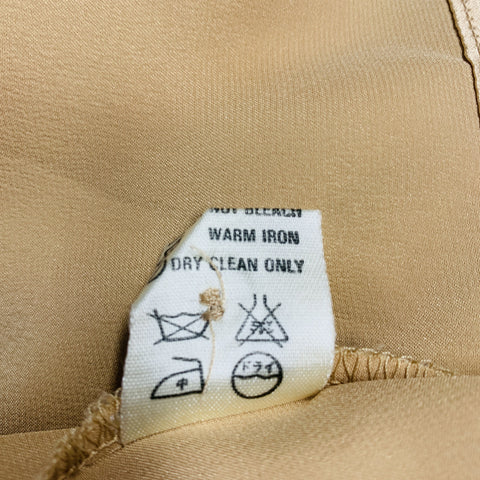 ESCADA Blusa de manga dolman de seda beige talla 4
