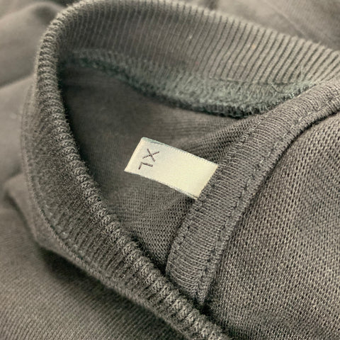 DIOR HOMME x SHAWN STUSSY Size XL Black Embroidery Cotton Crew-Neck T-shirt