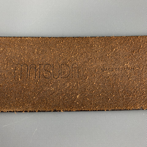 Vintage MATSUDA Monsieur Nicole Brown Leather Belt