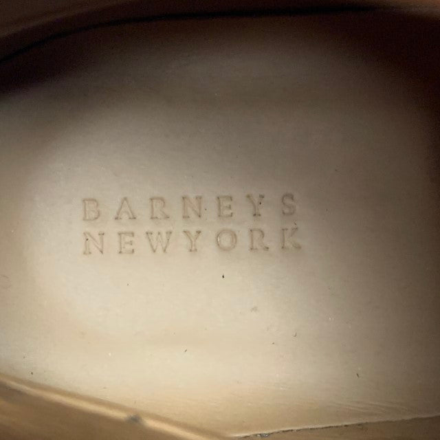 BARNEY'S NEW YORK Size 10 Black Leather Lace Up Combat Boots