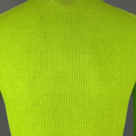 MICHAEL KORS Cashmere Ribbed Knit Size S Green Pullover