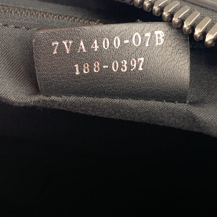FENDI Black Leather 7VA400 Tote Briefcase Bag