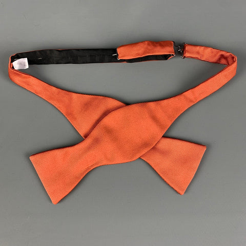 Nœud papillon en soie rouille ETON