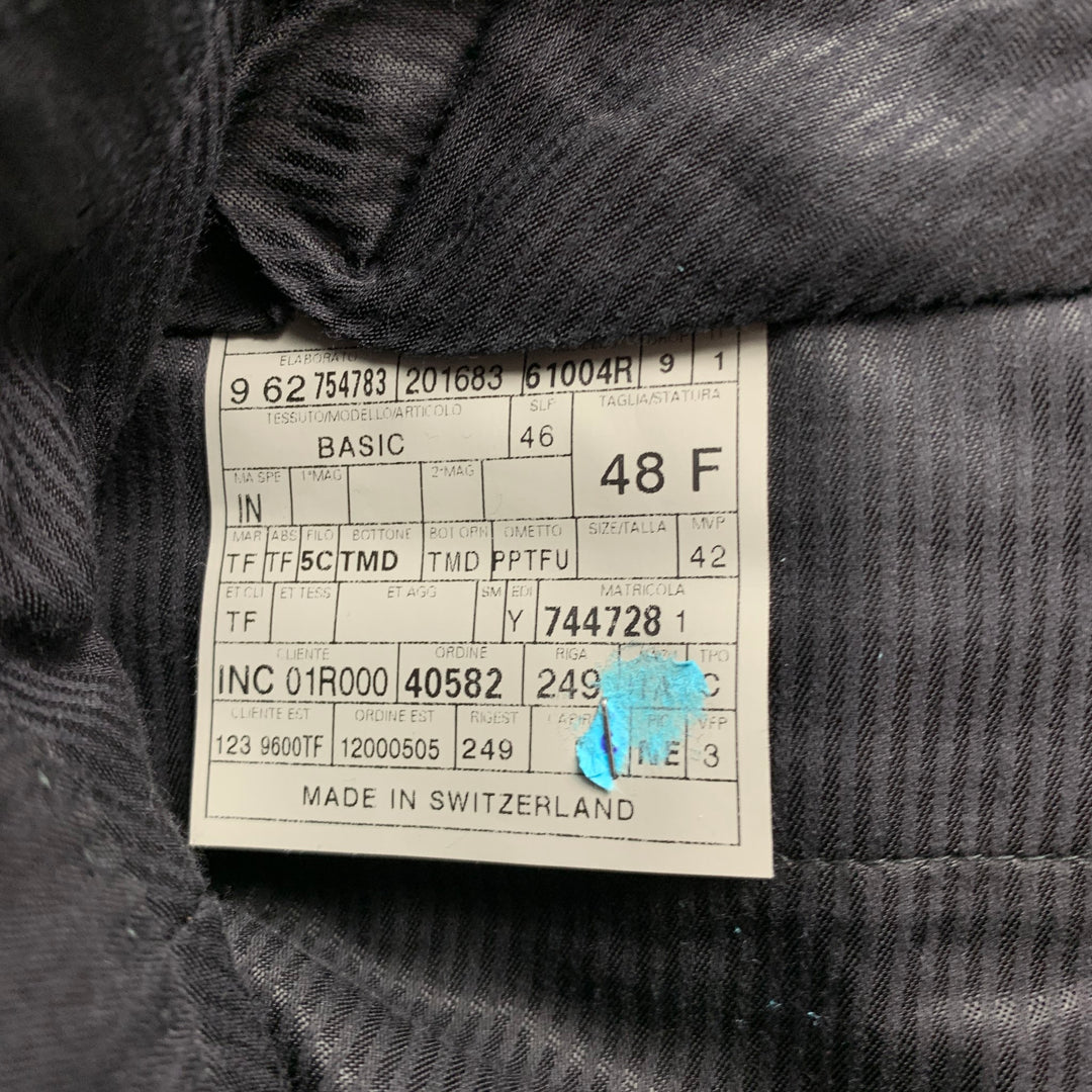 TOM FORD Size 32 Black Textured Cotton Zip Fly Casual Pants