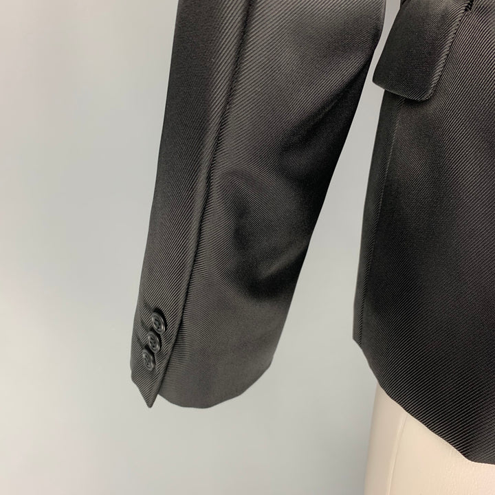 COMME des GARCONS HOMME PLUS Size M Black Nylon Sport Coat