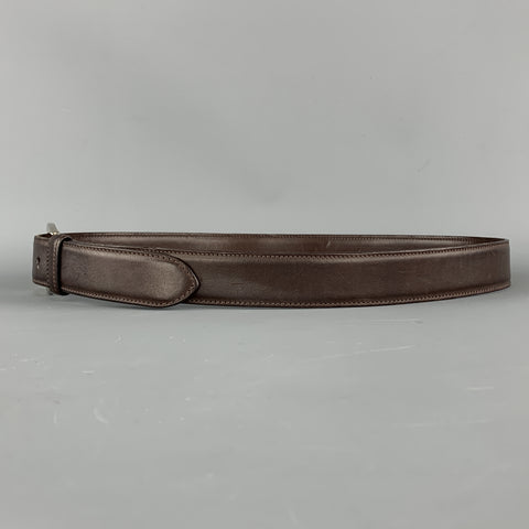 RALPH LAUREN Solid Size 32 Brown Leather Belt