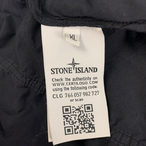 STONE ISLAND Size XL Navy Polyester Polyamide Jacket